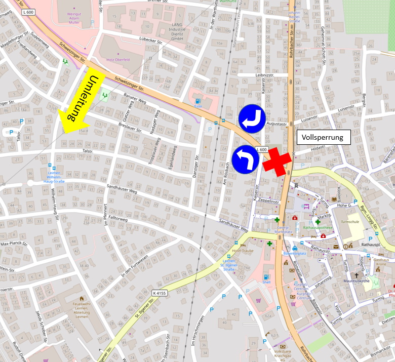  Karte OpenStreetMap/Bearbeitung Stadt Leimen 