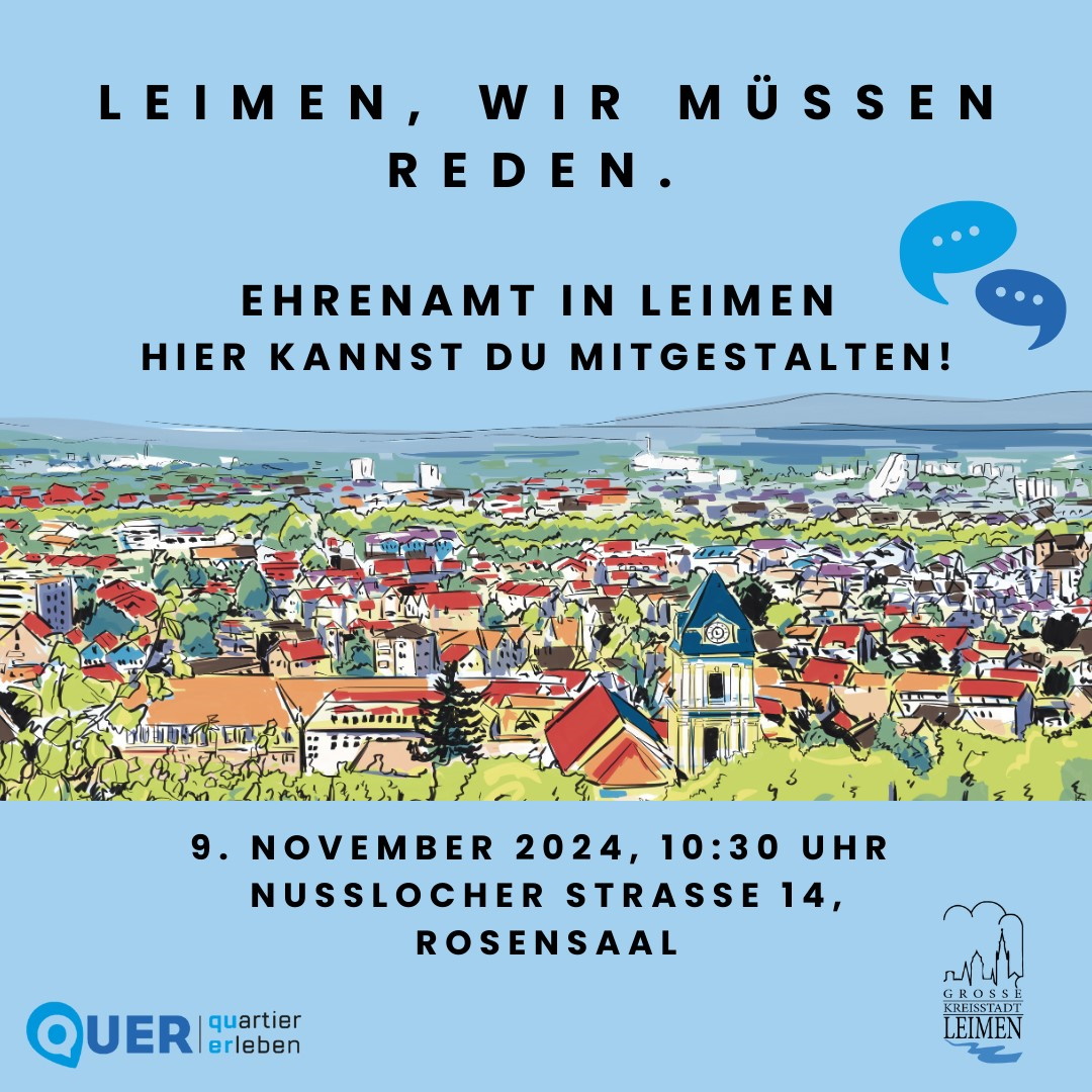  Ehrenamt in Leimen- Hier kannst Du mitgestalten!! 