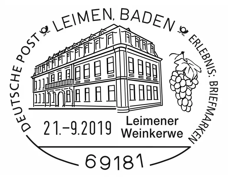 Leimener Weinkerwe 2019 mit eigener Briefmarke
