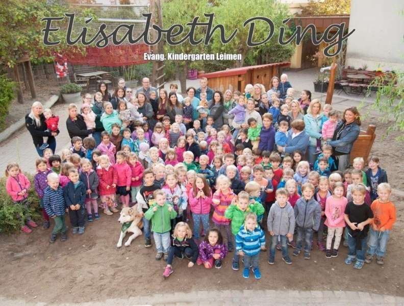  Die Kinder des Elisabeth-Ding Kindergarten in Leimen-Mitte 